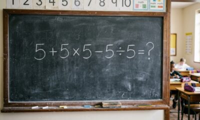 Muita gente se confunde ao resolver 5 + 5 × 5 - 5 ÷ 5 sem calculadora
