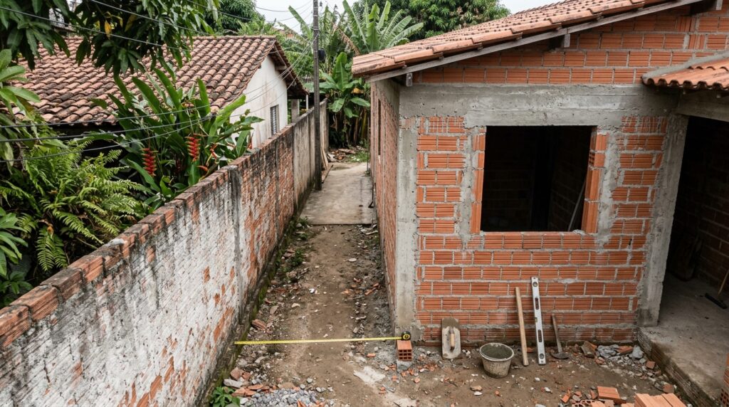 Homem levanta uma janela nova de frente para o quintal do vizinho, acredita que dentro do próprio terreno pode abrir onde quiser, e descobre que o Código Civil exige 1,5 metro de distância e permite mandar fechar a abertura