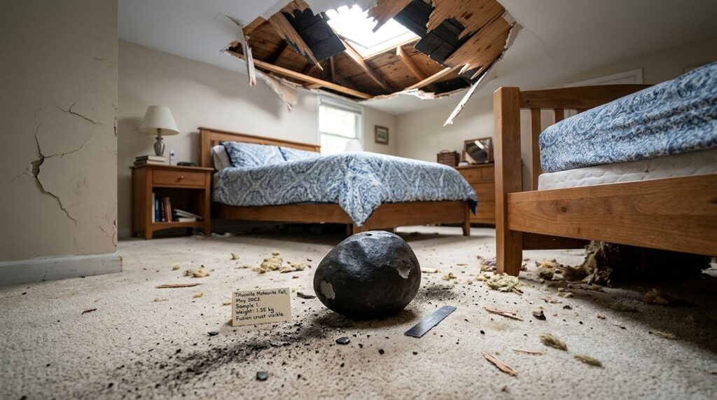 Um meteorito rompeu o telhado de uma casa: após dois anos, cientistas fizeram uma descoberta inesperada