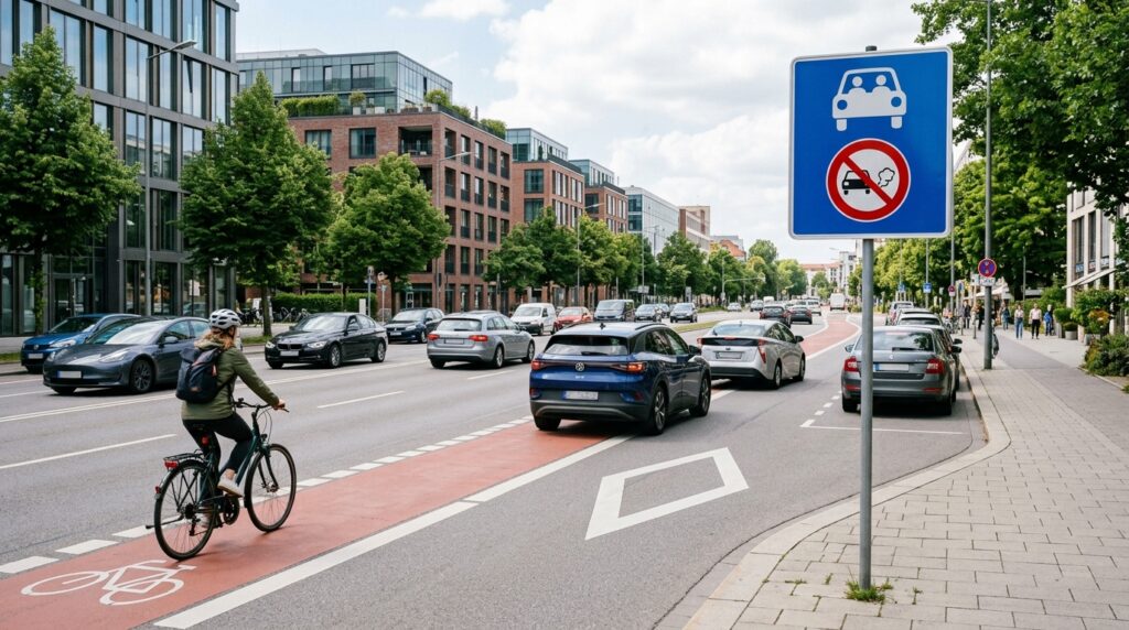 Novas placas de trânsito passam a indicar faixas de carona e áreas com restrições para veículos poluentes, mudando a circulação e exigindo atenção dos motoristasA modernização da sinalização viária melhora a fluidez do trânsito e reforça a segurança para motoristas e pedestres.