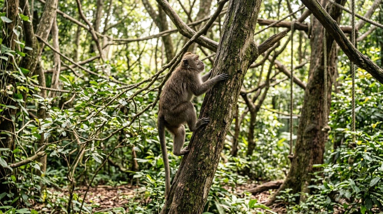 Macaca usada por anos para tirar fotos com turistas é finalmente libertada após 10 meses de luta, e reação ao descobrir a liberdade emociona os responsáveis pelo resgate