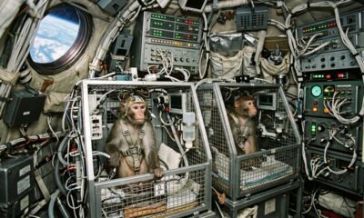 Em 1989, dois macacos passaram 14 dias no espaço, mas um problema de temperatura acabou destruindo experimentos com formigas e minhocas