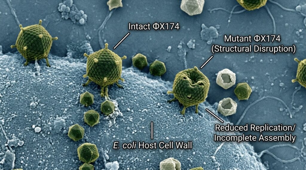 Cientistas criaram mais de 44 mil variantes do bacteriófago ΦX174 e descobriram que modelos de IA não previram corretamente 25% dos efeitos danosos