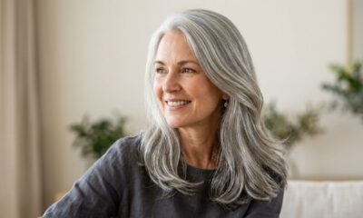 Cabelo grisalho ressecado depois dos 60: os cuidados que ajudam a deixar os fios mais macios, alinhados e com aparência saudável