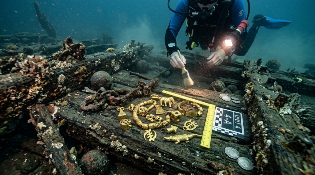 Mais de 300 peças de ouro encontradas no navio pirata Whydah Gally revelaram uma origem inesperada. O metal veio de Gana e muda ideias sobre o comércio antigo