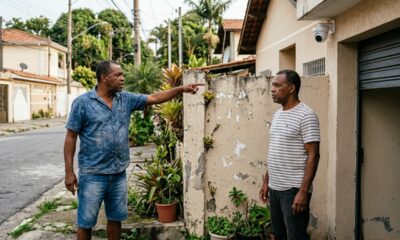 Morador instala câmera apontada para a garagem do vizinho por causa de furtos e só depois descobre que o equipamento também grava parte da casa ao lado