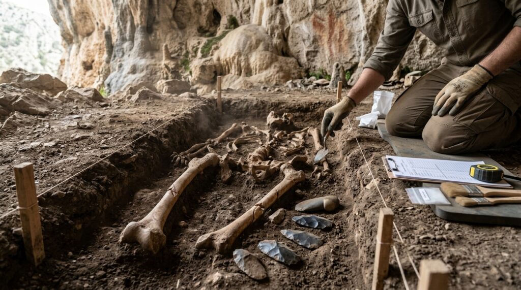 Há 7.000 anos, comunidades de Granada praticavam canibalismo e marcas em ossos revelam como os mortos eram tratados