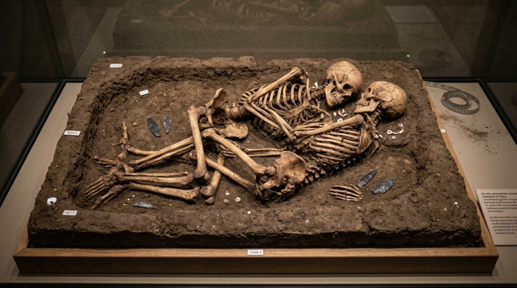 Os Amantes de Valdaro são dois esqueletos sepultados em abraço há cerca de 5.500 anos. O achado na Itália revela detalhes raros sobre os rituais neolíticos