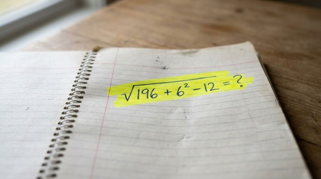 Esta conta parece infantil, mas adultos ainda discutem a resposta: √196 + 6² − 12