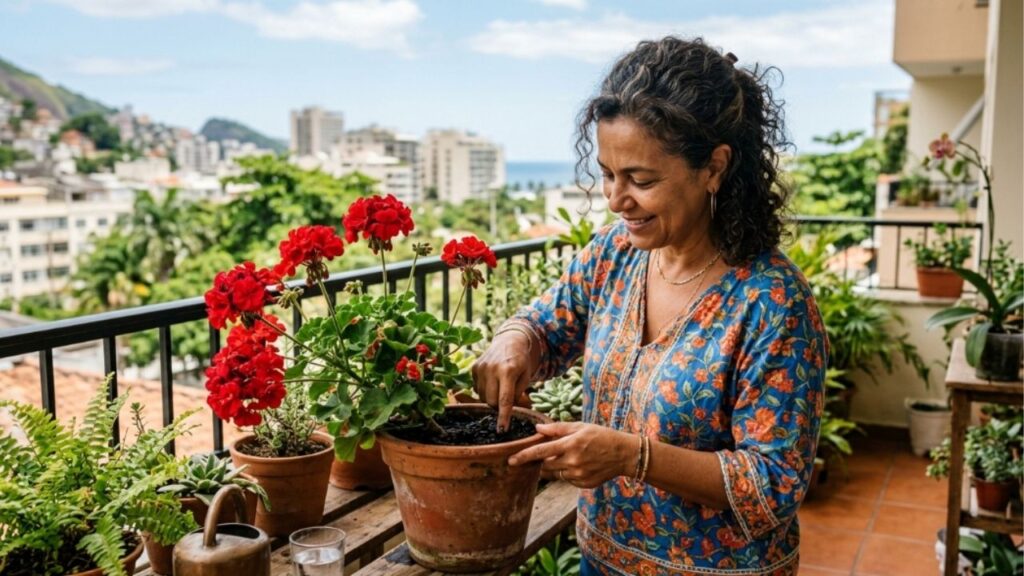 "O maior erro que cometemos com os gerânios é deixar o solo úmido", diz um especialista em plantas