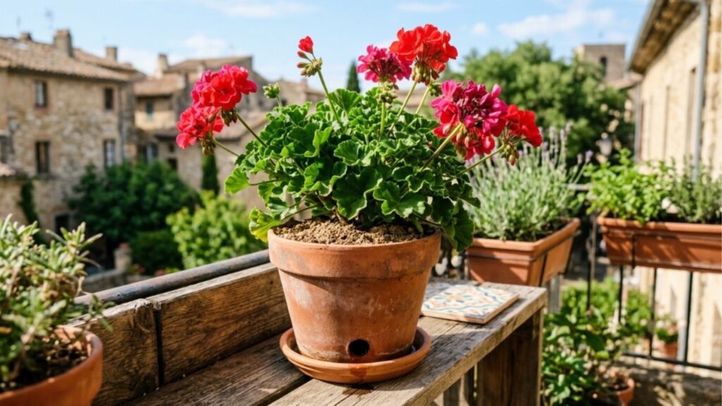 "O maior erro que cometemos com os gerânios é deixar o solo úmido", diz um especialista em plantas