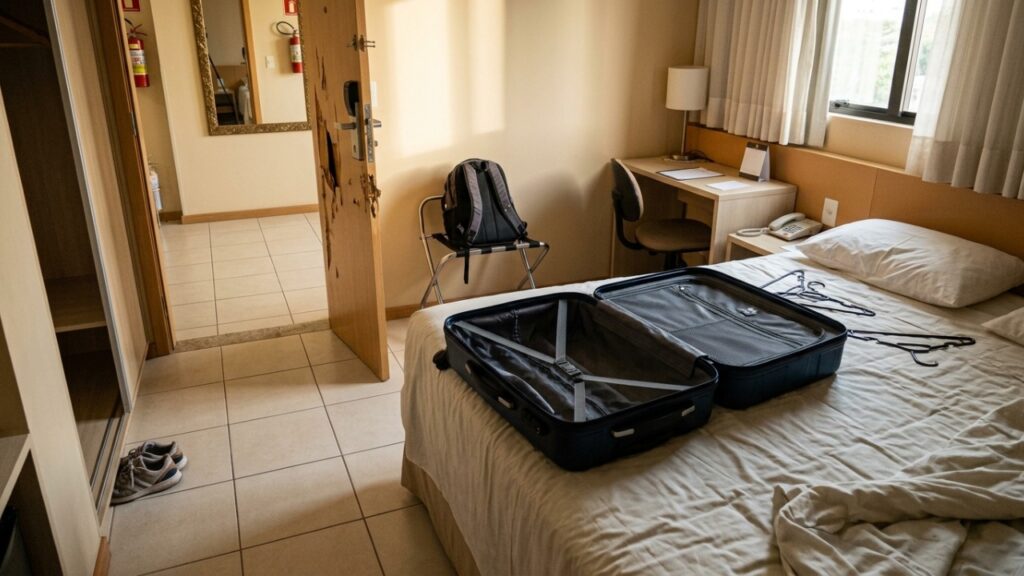 Hóspede tem mala com R$ 25 mil em pertences furtada dentro de hotel, e estabelecimento diz que não se responsabiliza