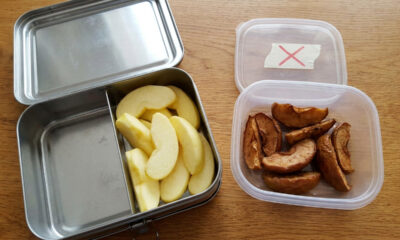 Lancheira escolar: o truque simples para evitar que a maçã cortada escureça e fique com aspecto envelhecido antes do recreio