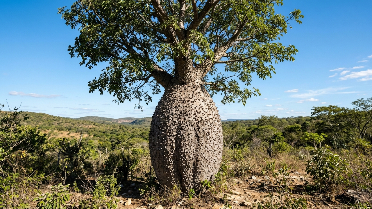 Essa árvore de tronco macio retém água como uma esponja e é capaz de diminuir a temperatura do quintal de casa em até 5 graus no verão