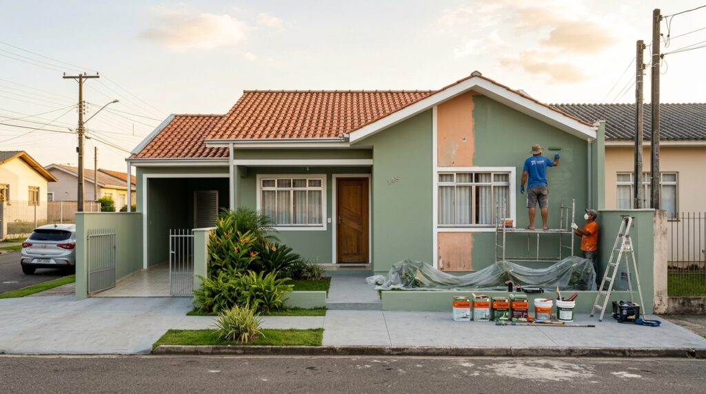 Quanto custa pintar uma casa de 100 m² em 2026