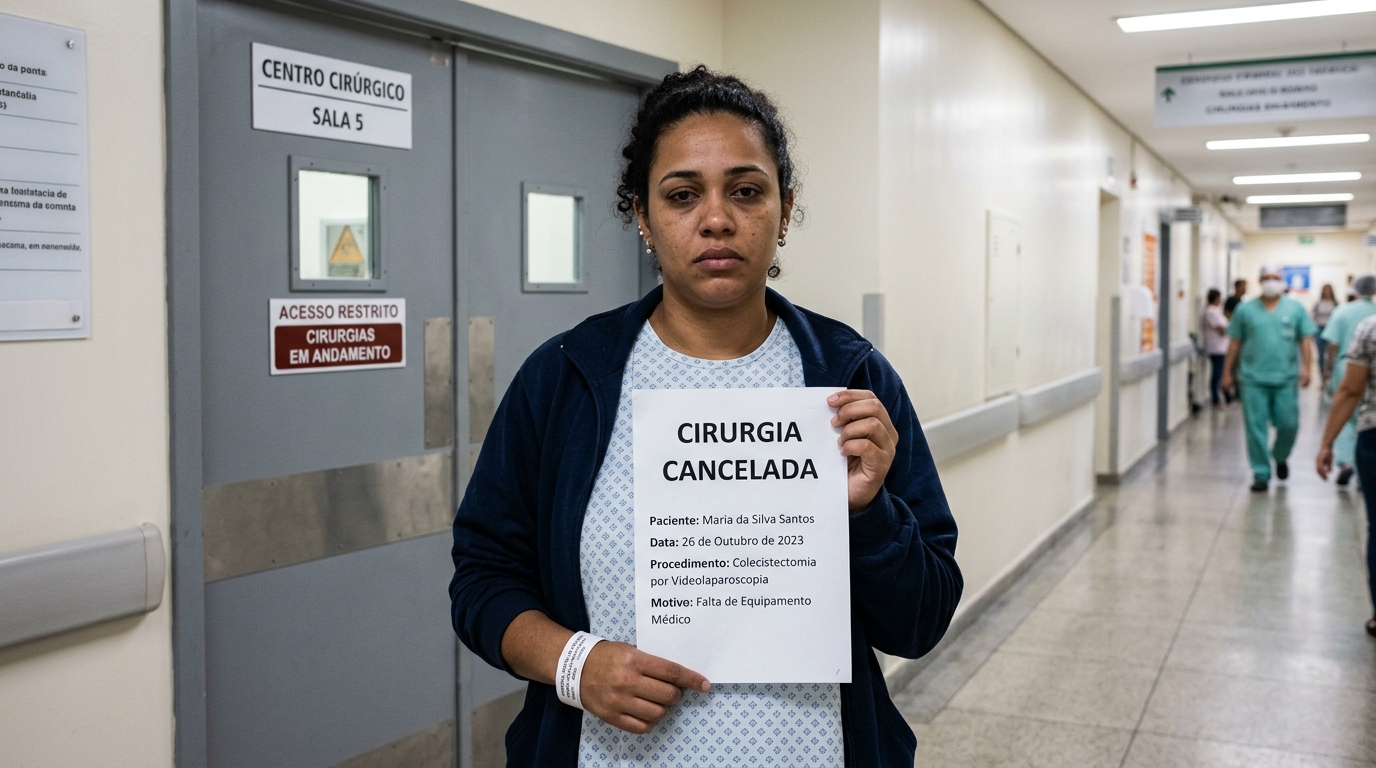Mulher agenda cirurgia pelo plano de saúde com três meses de antecedência, na véspera o hospital cancela porque o convênio mudou a tabela de reembolso e nenhum outro hospital da rede aceita o procedimento pelo valor anterior