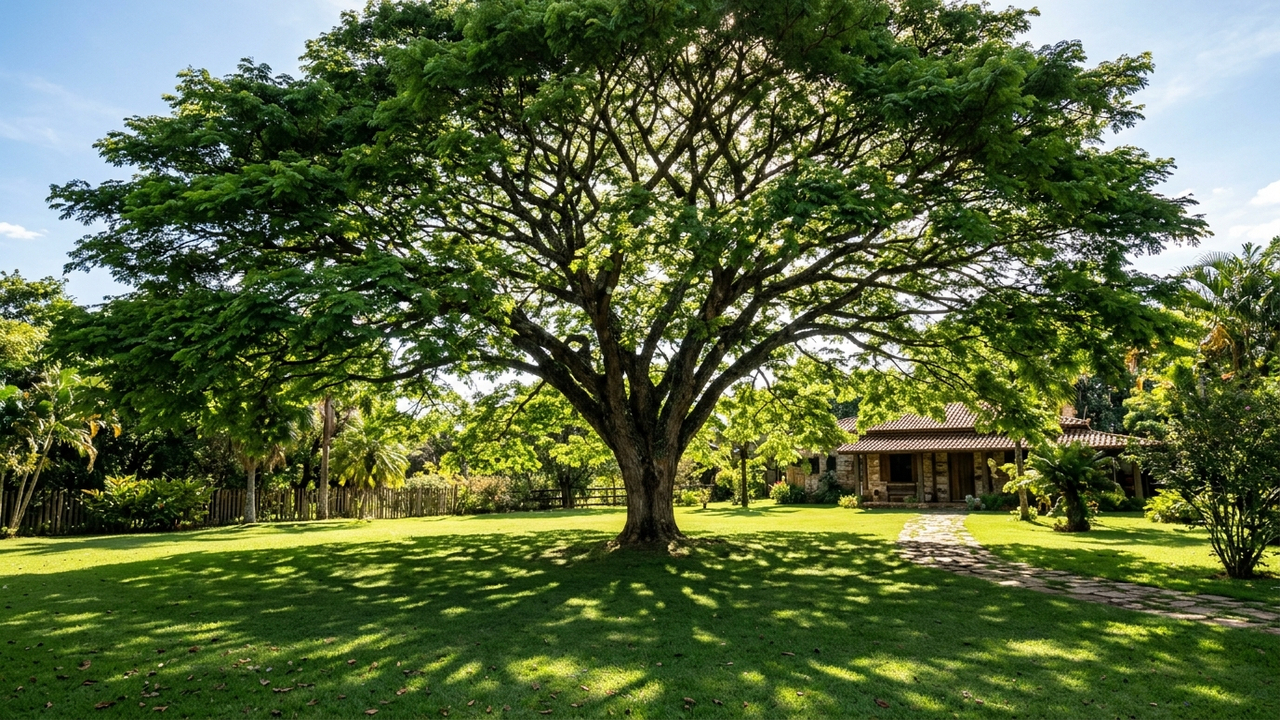 Pau-ferro para grandes quintais: a casca manchada que parece pintura e a copa frondosa que fornece a sombra perfeita durante os dias de verão