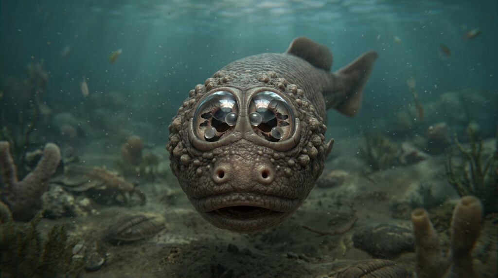 Um peixe que viveu há 518 milhões de anos tinha quatro olhos capazes de formar imagens