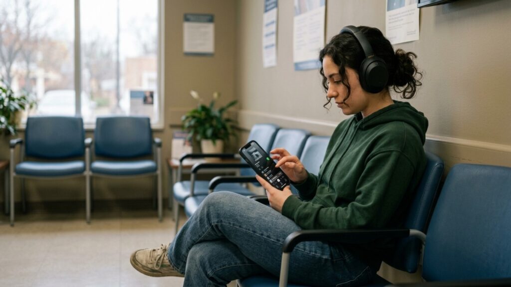 A psicologia aponta que pessoas que colocam música enquanto esperam em filas ou salas de espera podem estar buscando estímulo mental e uma maneira de lidar melhor com a frustração