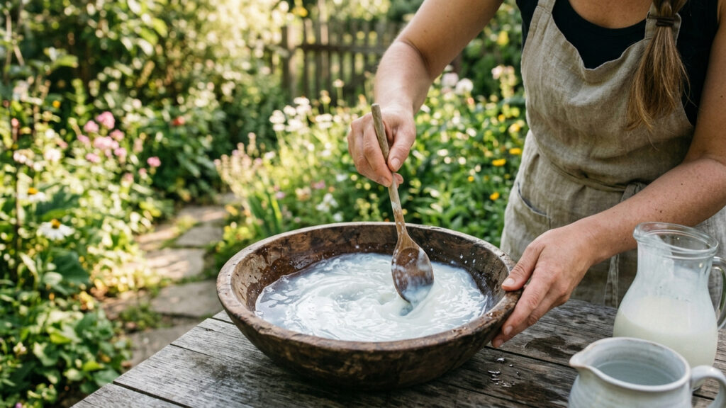 Pulverizar soro de manteiga diluído em água nas folhas: o truque biológico para conter o avanço da ferrugem foliar em plantas ornamentais