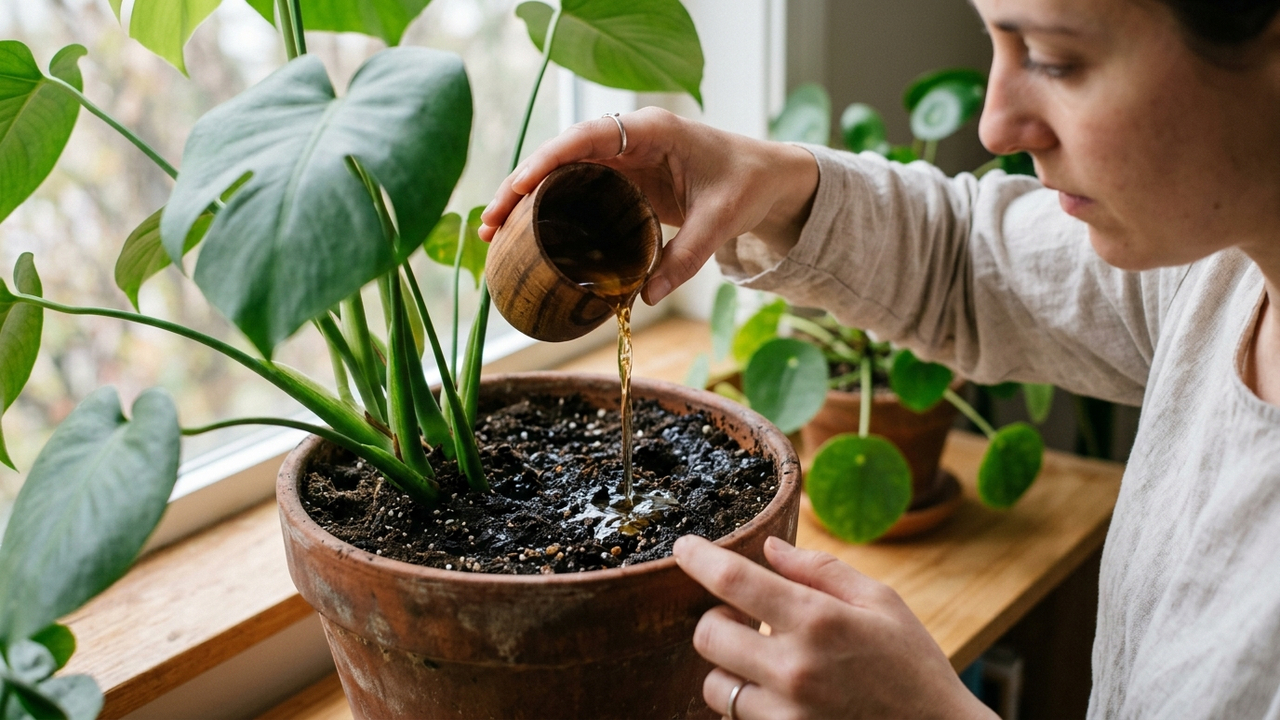 Macerado de alho com pimenta-do-reino e vinagre de álcool: o inseticida caseiro de choque para eliminar pulgões-de-raiz nas plantas do vaso