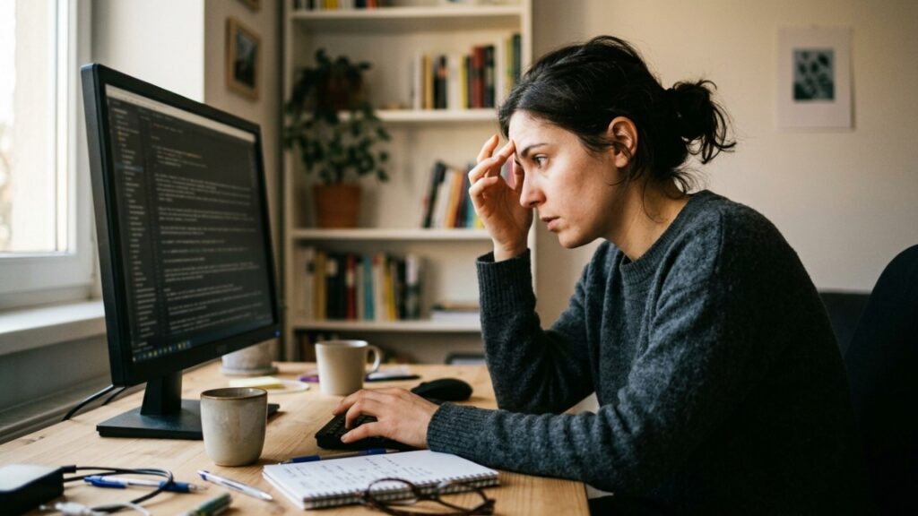 A psicologia explica que passar a mão no rosto enquanto tenta resolver um problema pode não ser cansaço, mas um comportamento ligado à concentração