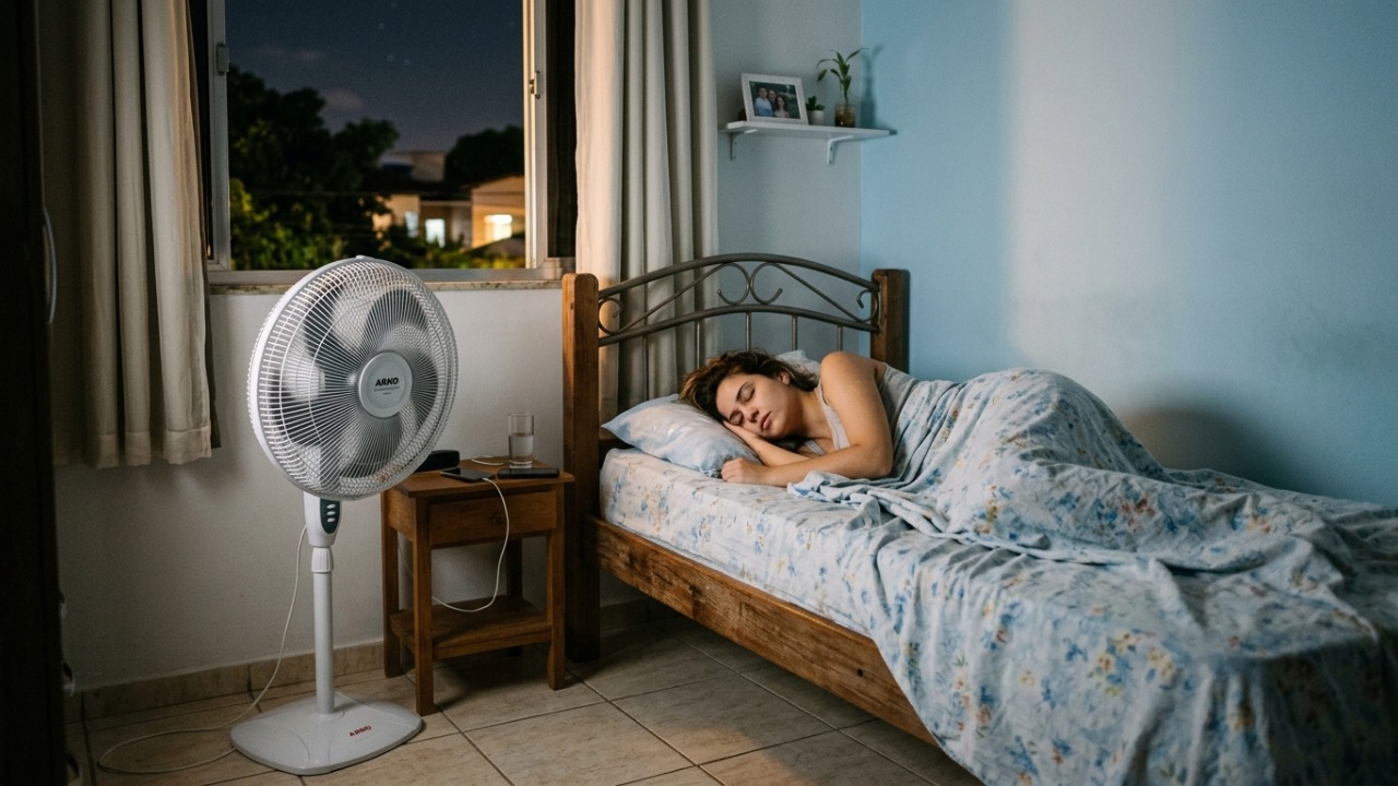 A psicologia sugere que quem dorme com o ventilador ligado mesmo quando não está calor pode não estar buscando apenas ar fresco, mas um som familiar que ajuda a tornar o ambiente mais previsível