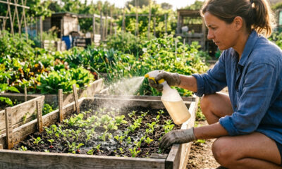 Borrifar infusão de urtiga-branca com vinagre de maçã: o fungicida foliar suave que combate manchas e protege hortaliças mais delicadas