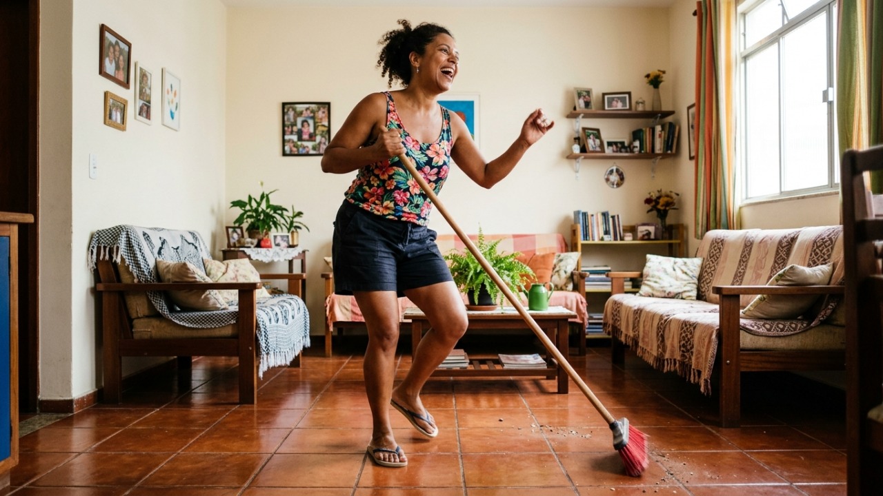 Especialistas em psicologia afirmam que cantar enquanto arruma a casa pode ajudar a transformar uma tarefa cansativa em um momento emocionalmente mais agradável