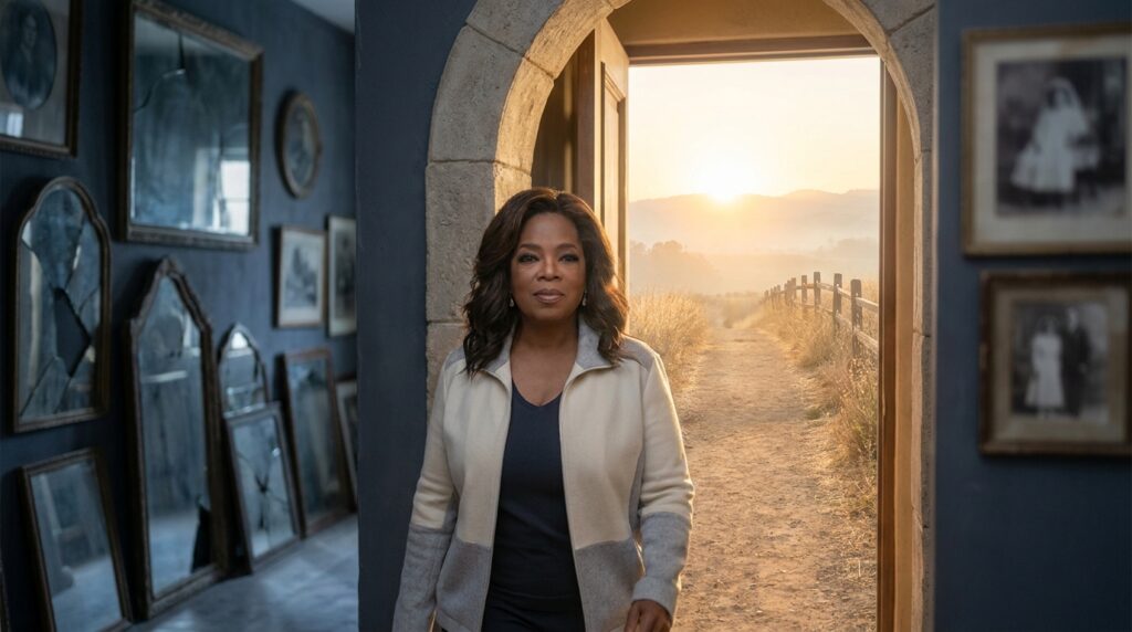 Frase do dia de Oprah Winfrey: "Transforme suas feridas em sabedoria." Uma mensagem sobre dor e crescimento