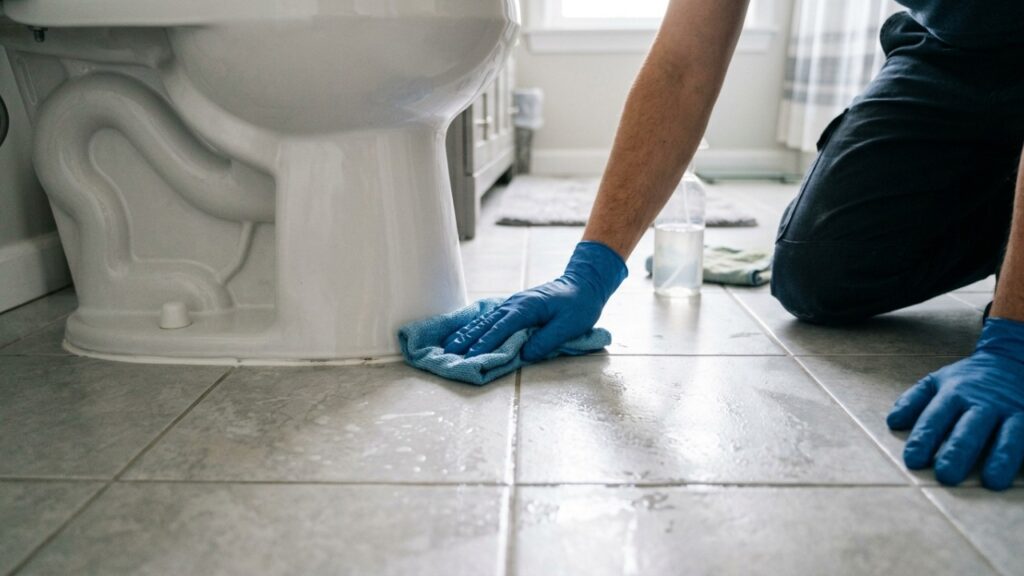 Borrifar vinagre ao redor do vaso sanitário: para que serve e por que deve esperar de 10 a 15 minutos