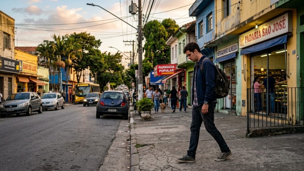 Segundo a psicologia, caminhar olhando para baixo pode não ser apenas insegurança, mas uma forma silenciosa de se fechar temporariamente ao ambiente ao redor