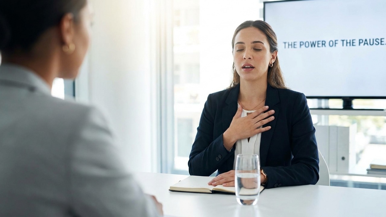 A psicologia aponta que respirar fundo antes de responder a uma pergunta difícil não é apenas nervosismo, mas pode ser uma forma de ganhar tempo e recuperar o controle