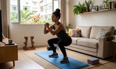 Sem academia e sem aparelhos complicados: treinadores indicam 5 movimentos para fazer em casa e trabalhar o corpo inteiro