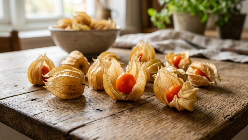 Adeus, morango: essa fruta de cor dourada envolvida em casulo de papel natural brota fácil como mato e é considerada um item nobre na gastronomia
