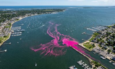 Cientistas tingiram um rio de vermelho por mais de 12 horas nos Estados Unidos, mas a explicação está em um experimento para rastrear o caminho da água tratada