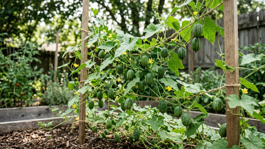 Essa planta rasteira produz dezenas de mini-melões doces e crocantes no quintal: de cultivo simples, os frutos são perfeitos para o lanche