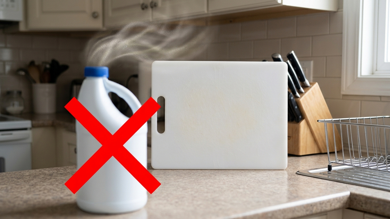 Sem cloro, nem cheiro forte: a melhor forma de desinfetar a tábua de corte de plástico usando apenas água oxigenada e bicarbonato de sódio