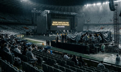 Show internacional de R$ 600 é cancelado no meio por tempestade, produtora recusa estorno e Procon obriga devolução integral dos ingressos