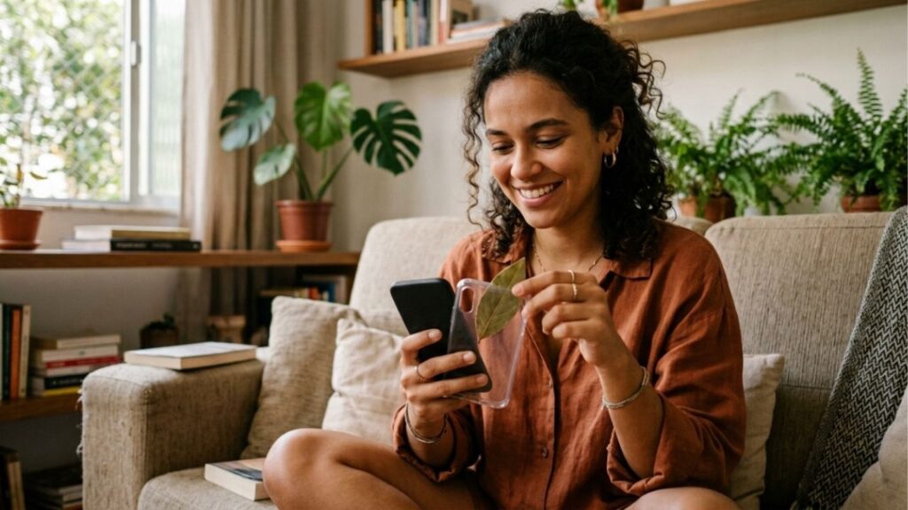 Por que algumas pessoas carregam uma folha de louro na capa do celular e para que ela serve?