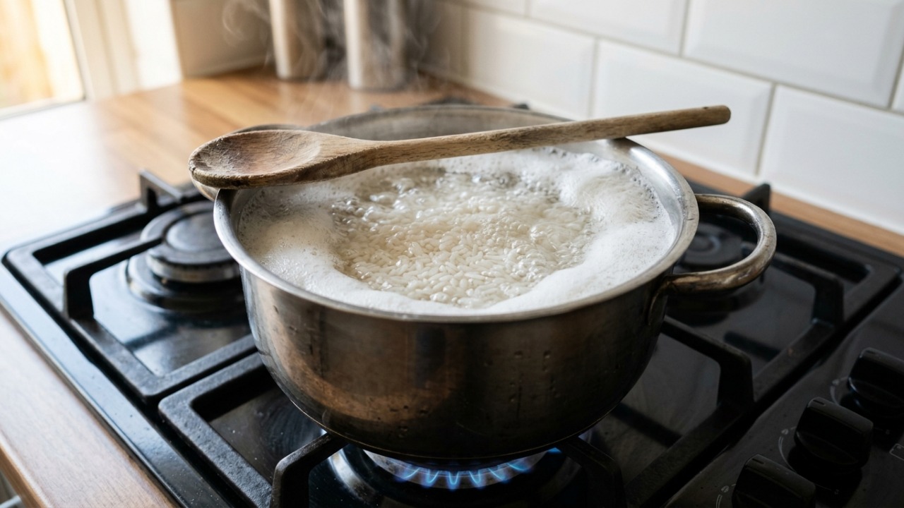 Colocar uma colher de madeira sobre a panela enquanto cozinha: para que serve e por que esse truque antigo ajuda a evitar que a espuma transborde