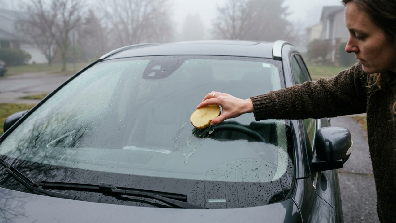 Batata crua passada no para-brisa: para que serve e por que motoristas recomendam nos dias de neblina