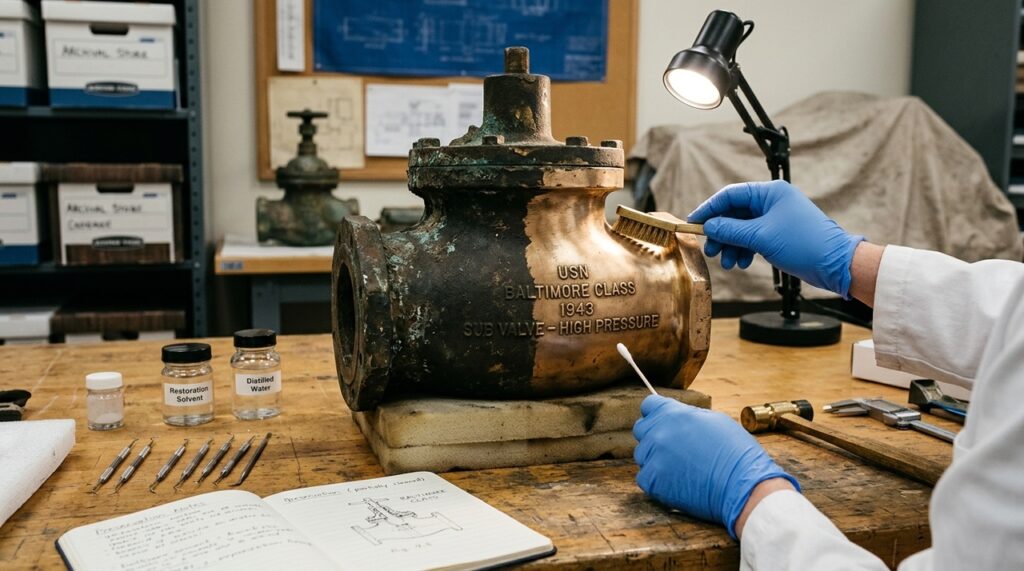 Peça do USS Trigger, submarino desaparecido em 1945, foi encontrada durante manutenção do USS Silversides. A descoberta ajuda a preservar a história naval dos EUA