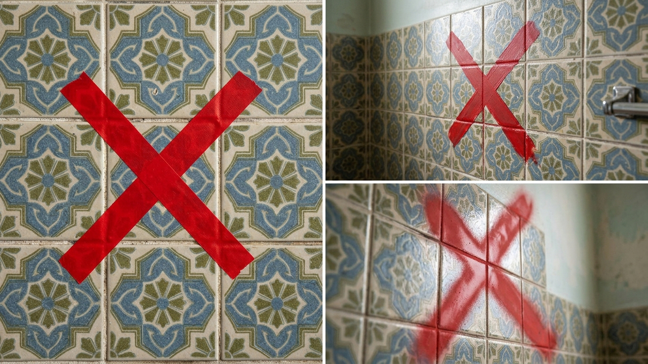 Adeus azulejos antigos no lavabo: a tendência do papel de parede vinílico lavável que cobre cerâmicas lisas em poucas horas e sem quebra-quebra