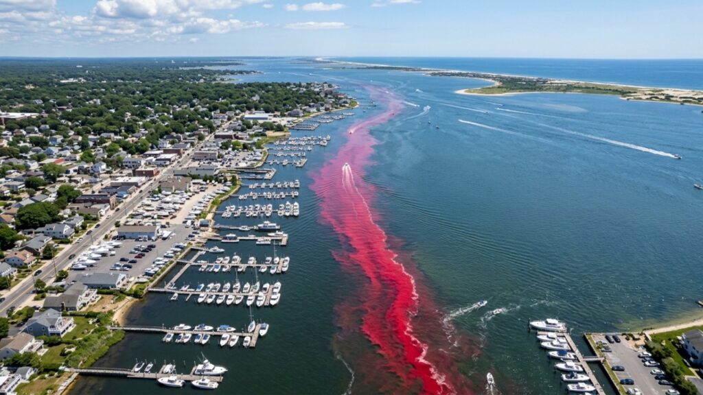 Cientistas tingiram um rio de vermelho por mais de 12 horas nos Estados Unidos, mas a explicação está em um experimento para rastrear o caminho da água tratada
