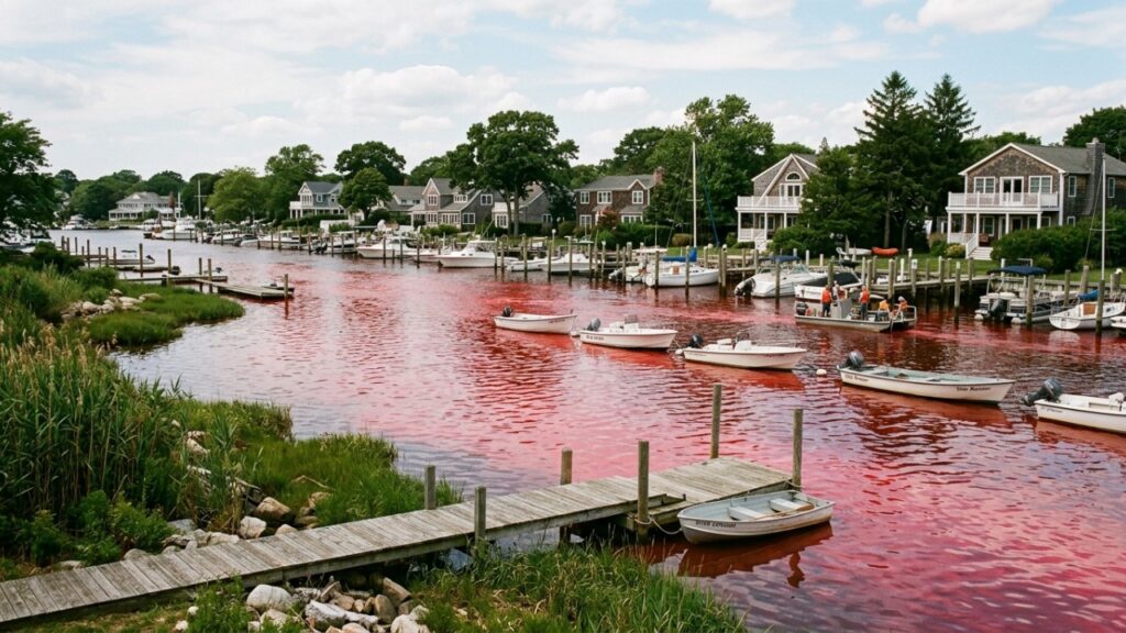 Cientistas tingiram um rio de vermelho por mais de 12 horas nos Estados Unidos, mas a explicação está em um experimento para rastrear o caminho da água tratada