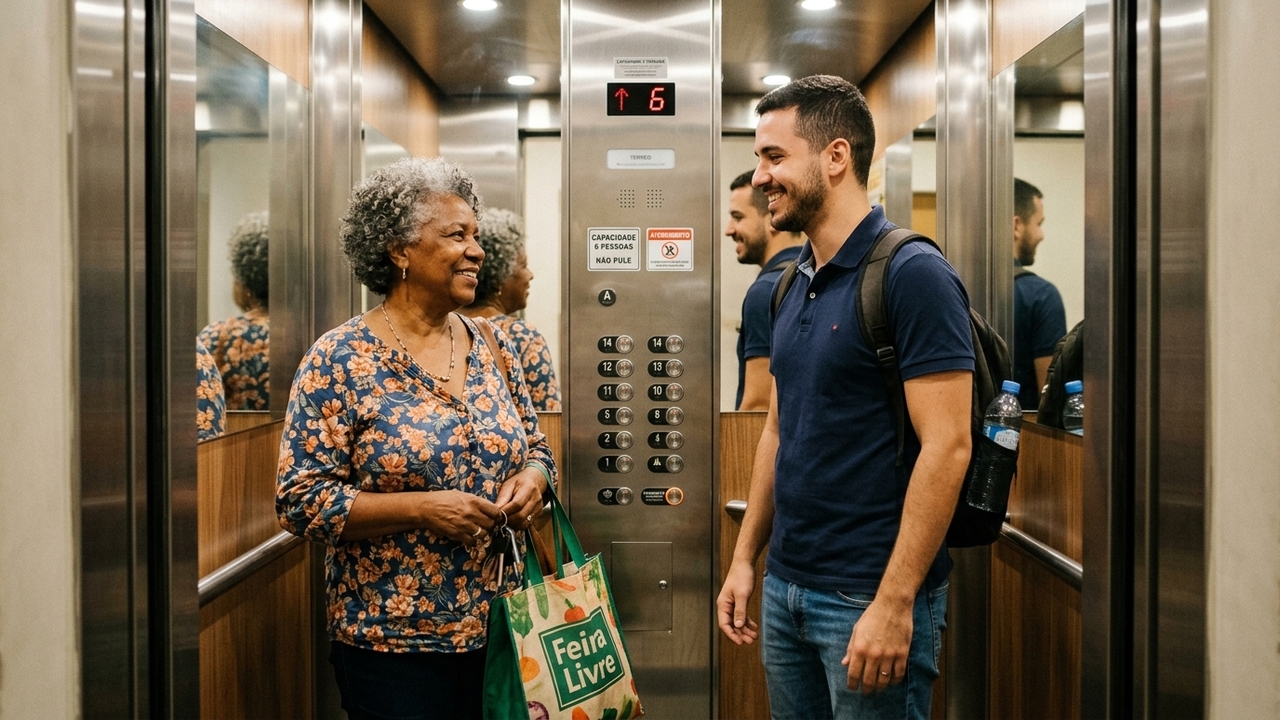 A psicologia aponta que quem cumprimenta as pessoas ao entrar no elevador, mesmo sem conhecê-las, não está apenas sendo educado, mas reduzindo a tensão de espaços fechados e compartilhados