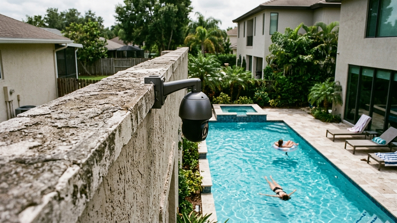 Vizinho instala câmera virada para a piscina da casa ao lado e decisão judicial manda retirar o aparelho em 24h sob pena de R$ 1 mil por dia