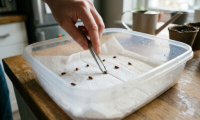 Como germinar sementes de maçã do supermercado em casa: o método simples com papel-toalha úmido e o frio da geladeira para gerar novas mudas