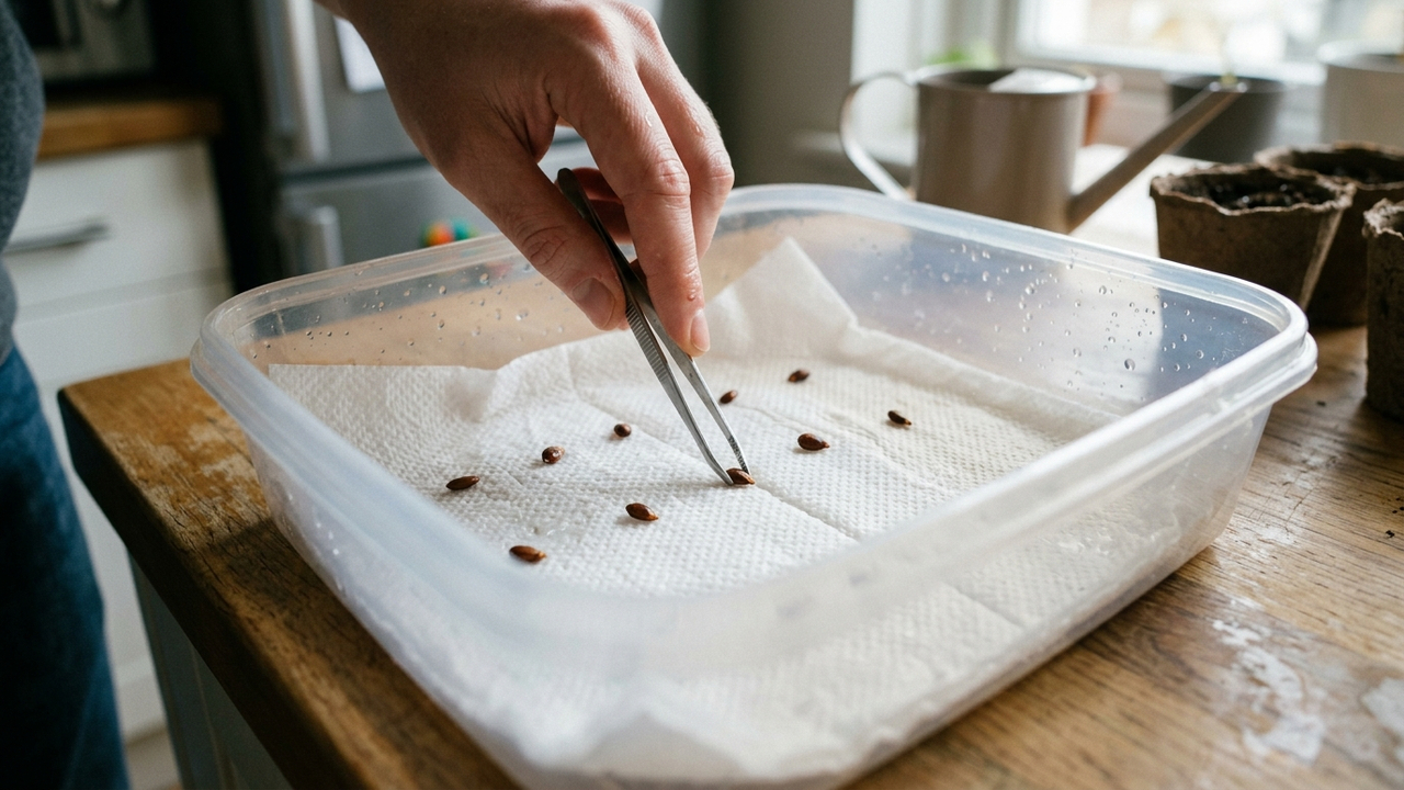 Como germinar sementes de maçã do supermercado em casa: o método simples com papel-toalha úmido e o frio da geladeira para gerar novas mudas